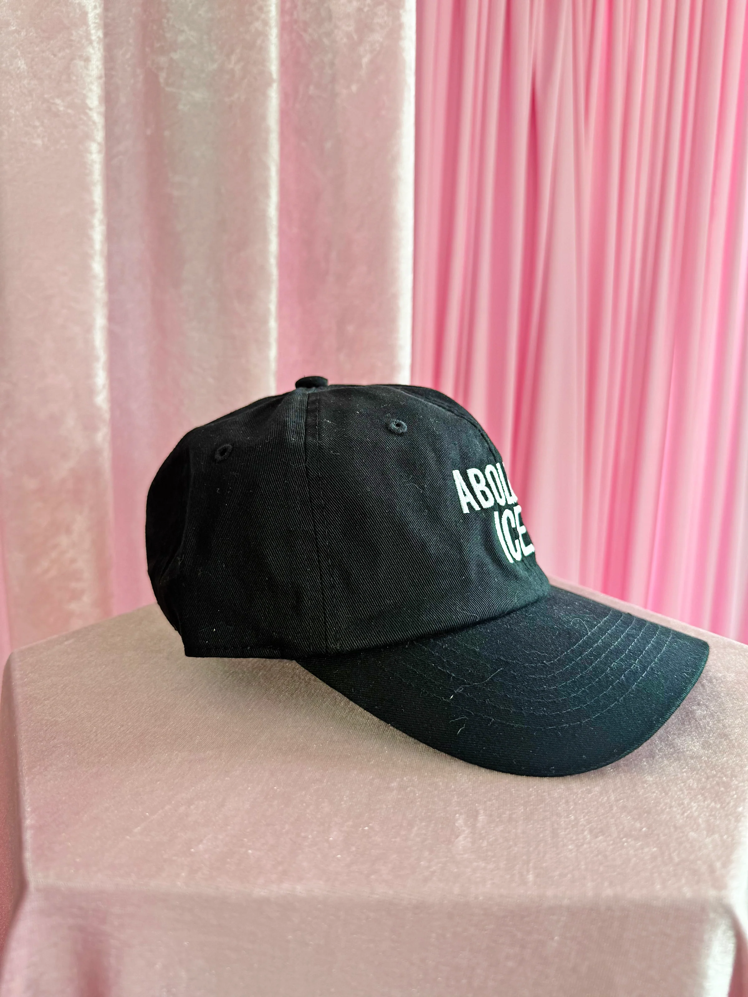 Abolish ICE Baseball Hat- Black - Image 4