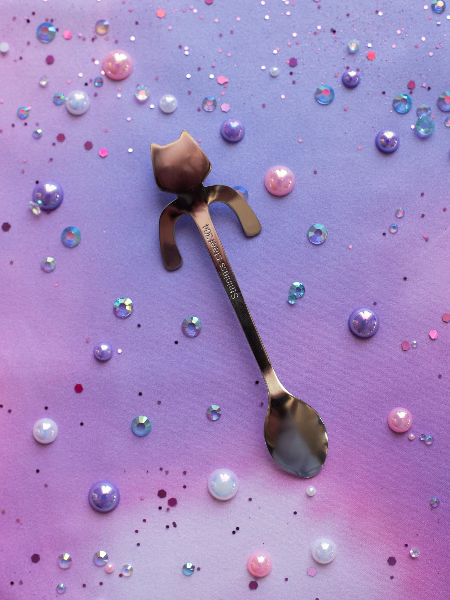 Cat Teaspoon- Silver - Image 6