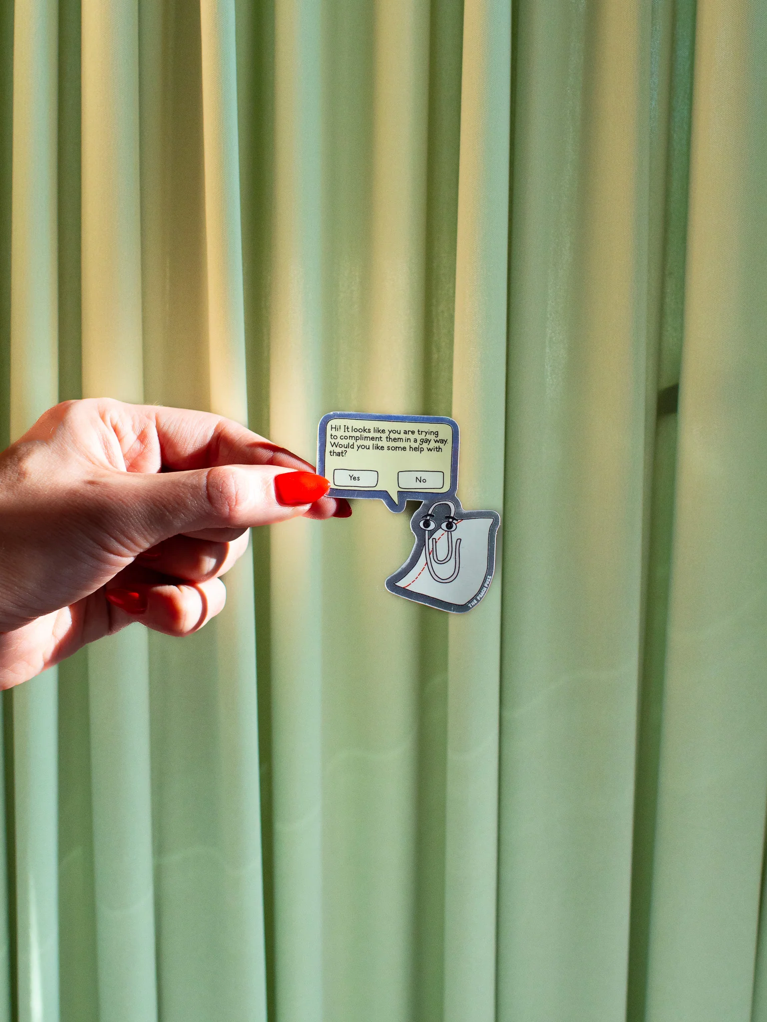 Gay Clippy Sticker - Image 4