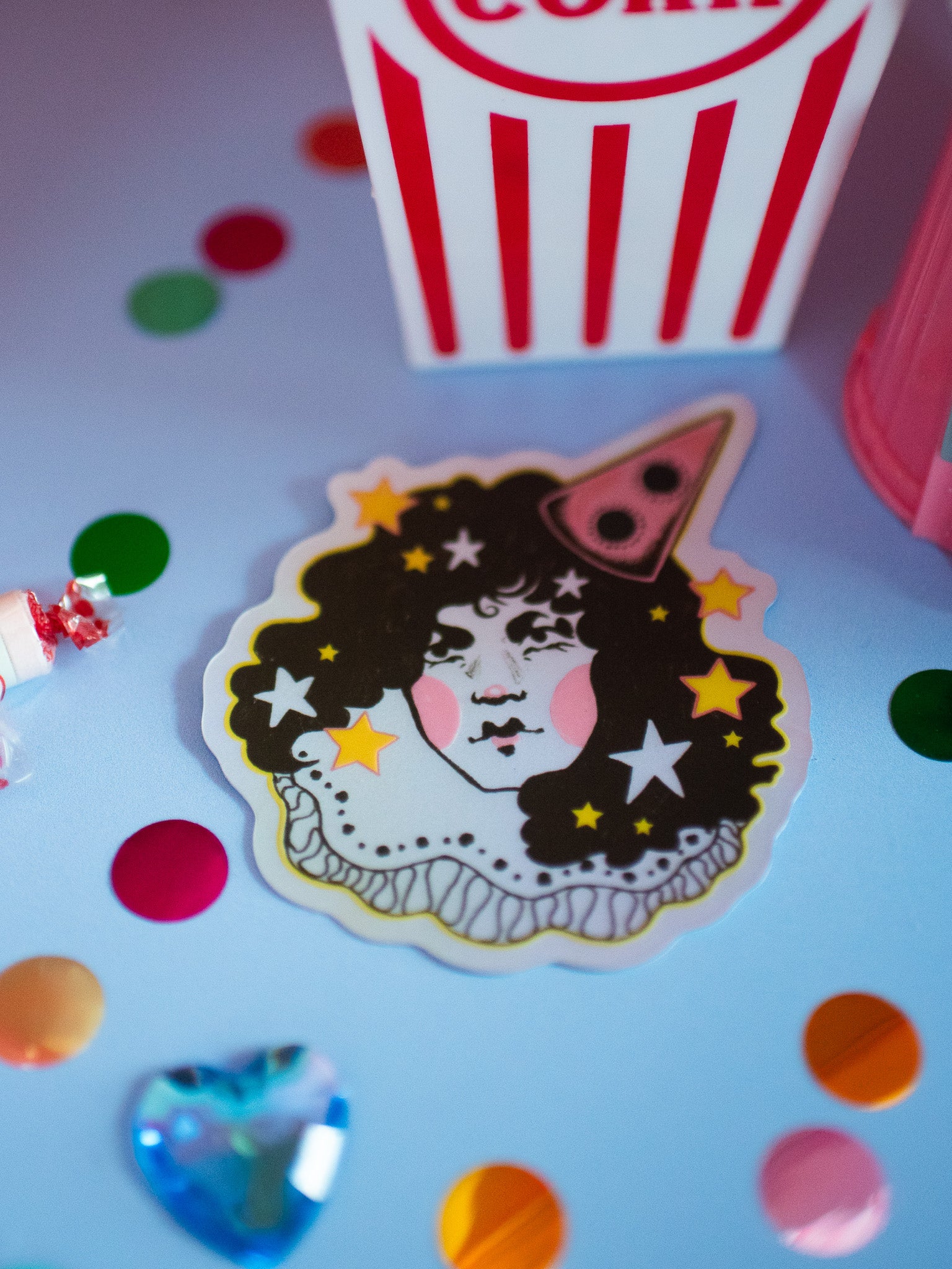 Glam Clown Sticker - Image 2