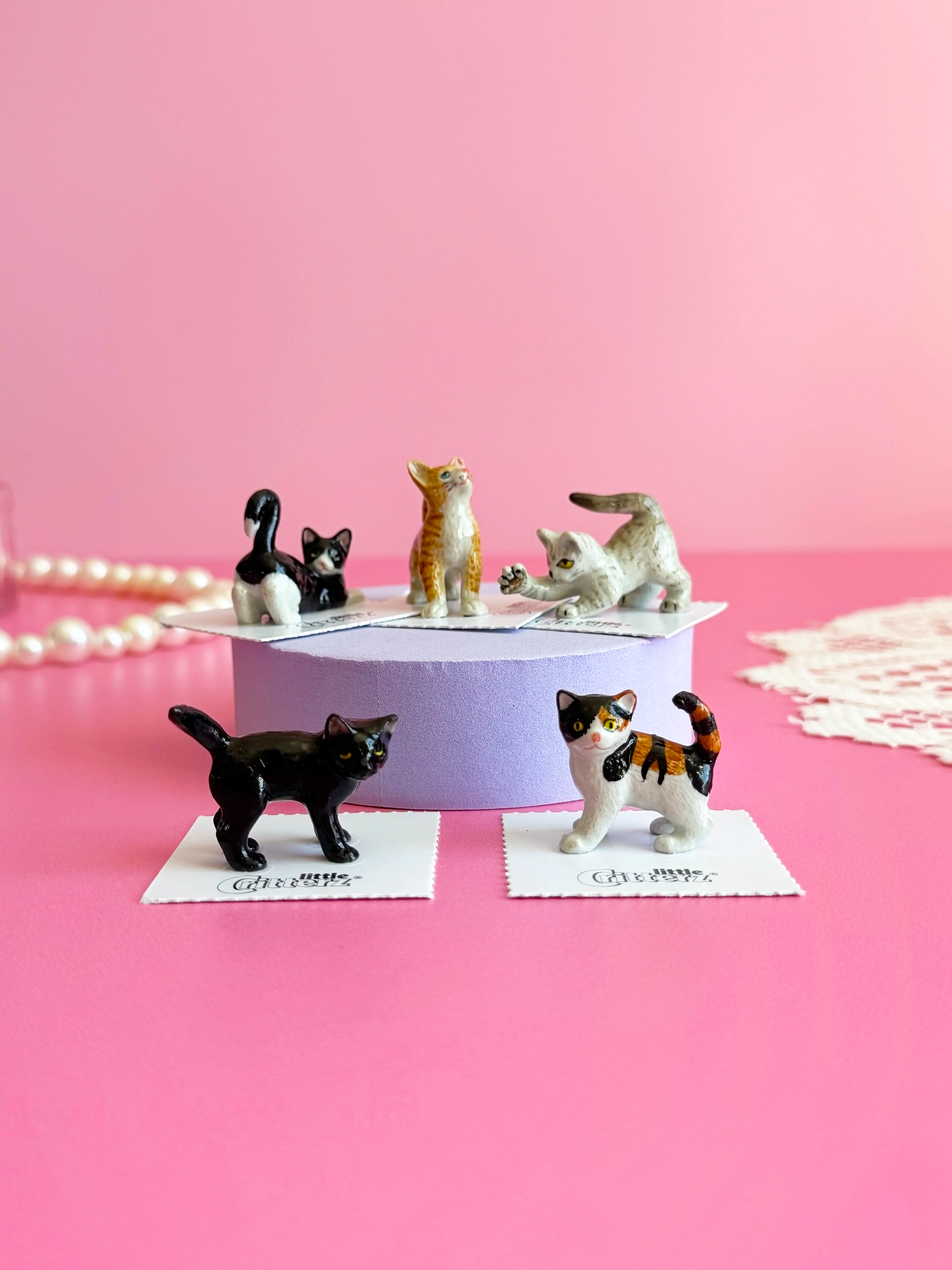 Orange Kitten Mini Porcelain Figurine - Image 6