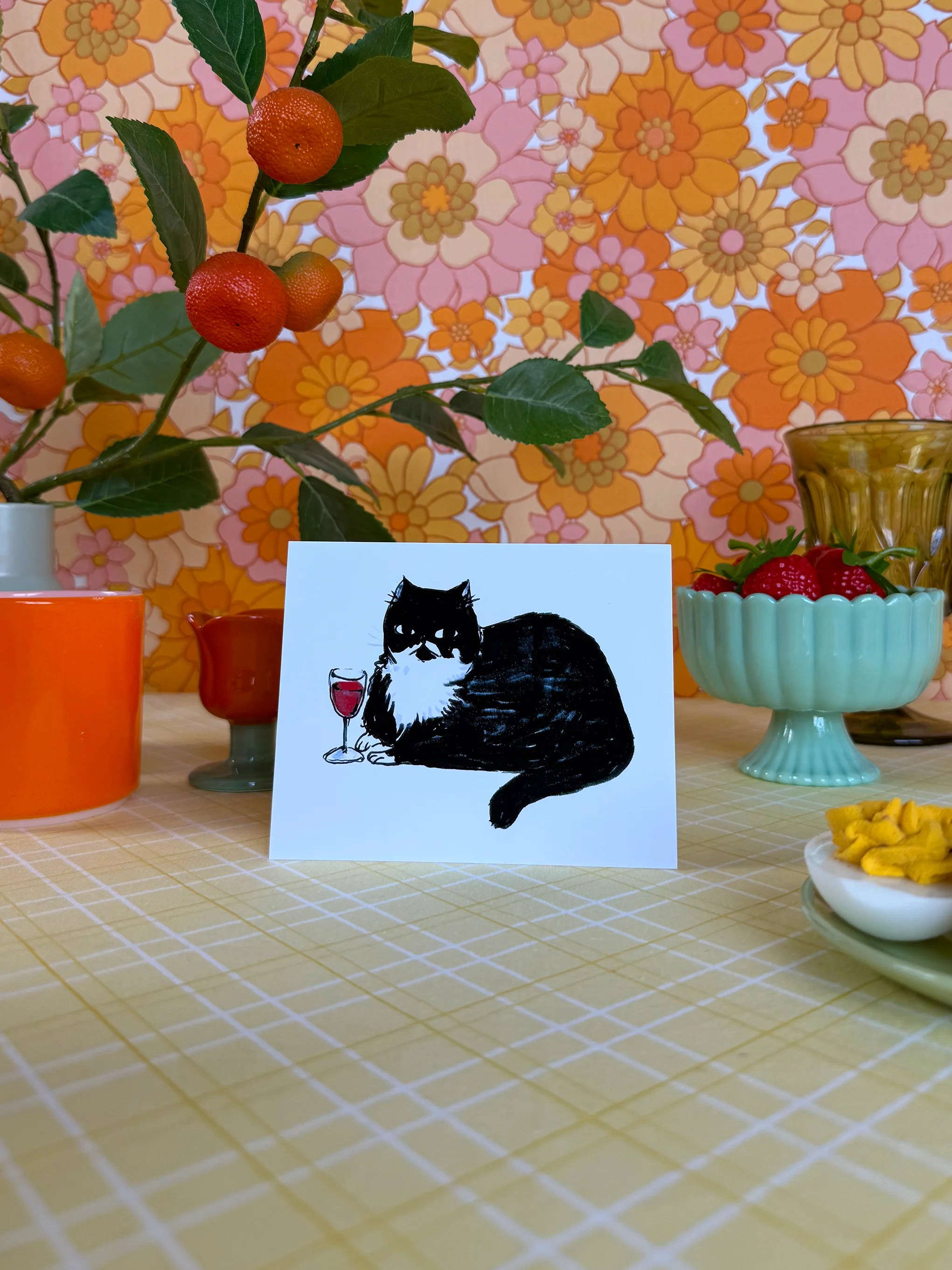 Pepper With A Fine Bordeaux Print - Image 4