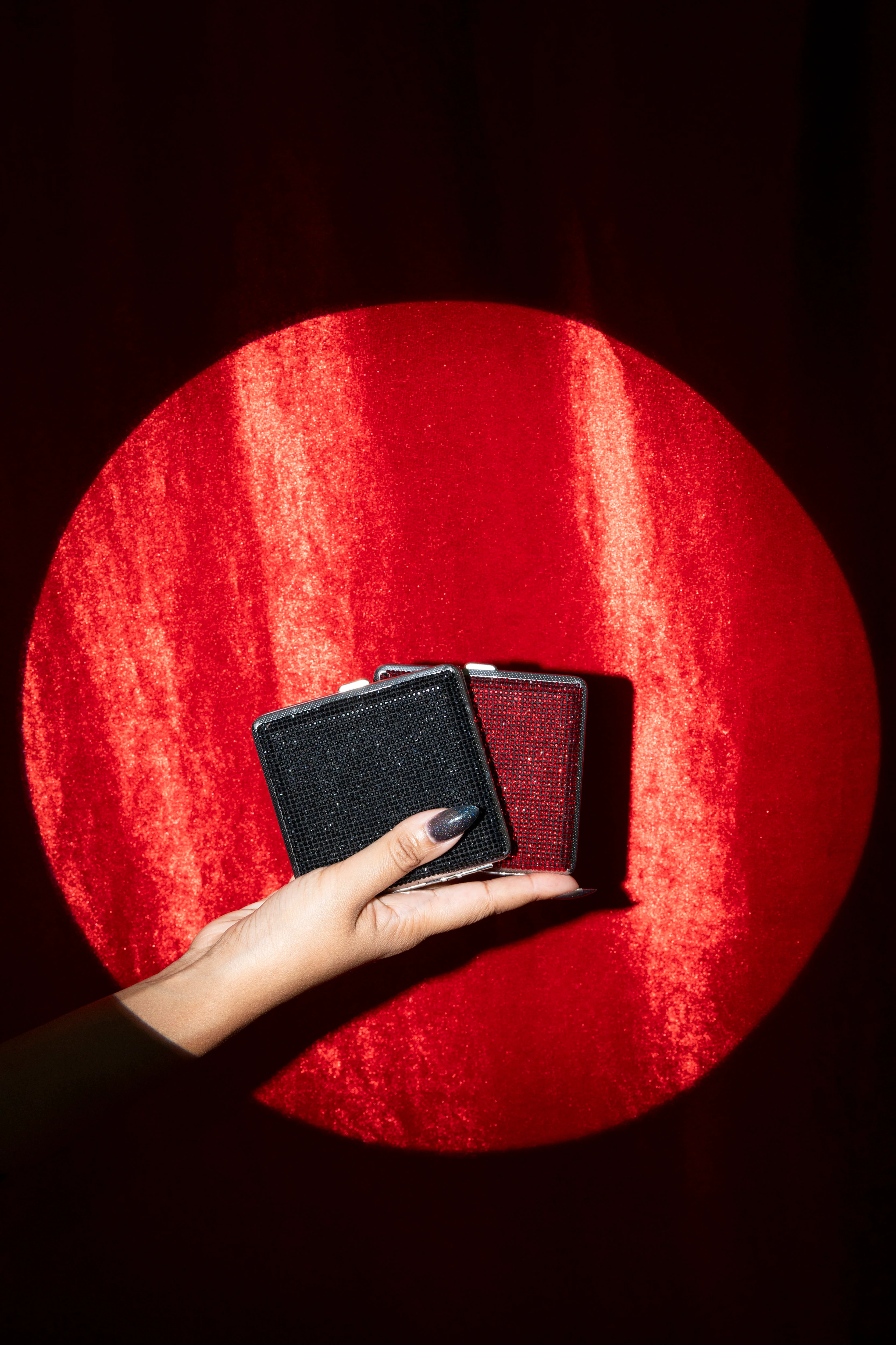 Rhinestone Cig Case- Red - Image 8