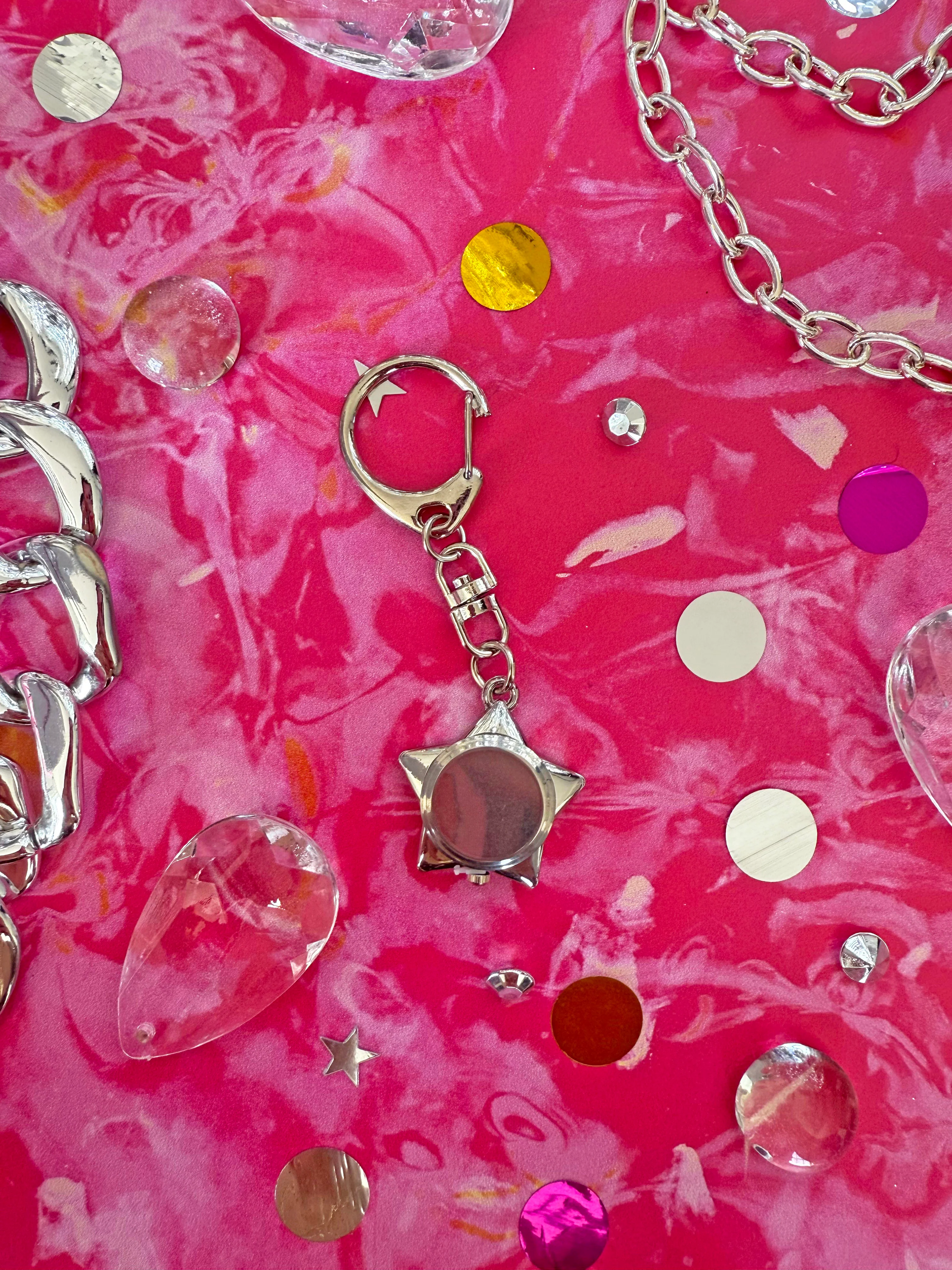 Star Watch Keychain- Pink - Image 5
