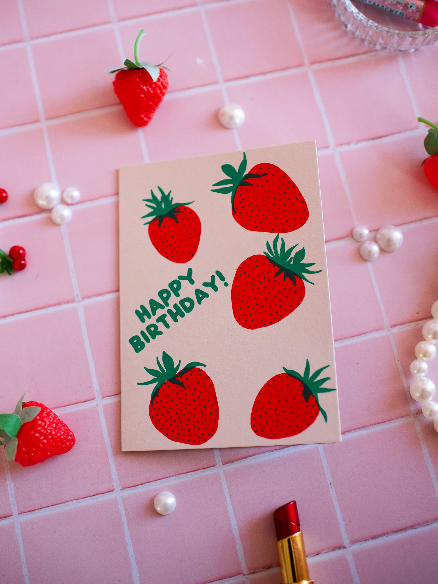 Strawberry Birthday Card - Image 4